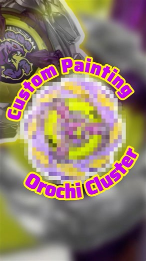 Custom Painting the CoroCoro Exclusive Orochi Cluster! #beyblade