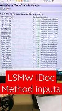 Important Inputs about LSMW IDoc Method : SAP Best Interview Questions and Answers : SAP Shorts