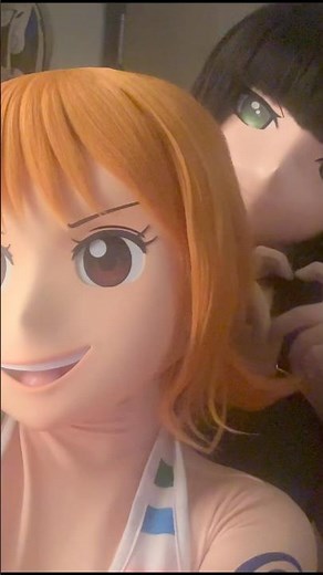 Swimsuit Summer~ Nami & Brigid! #onepiece #kigurumi #kigurumimask #animegao #cosplay #nami #着ぐるみ