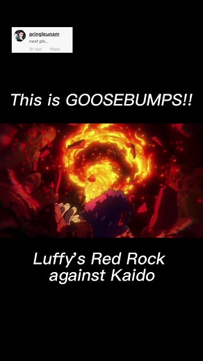 Luffy's Red Rock Against Kaido Epic Moment | One Piece Anime