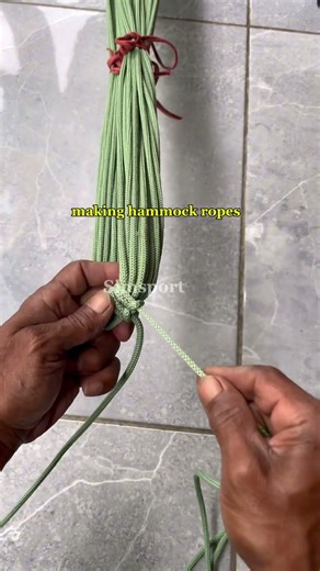 making hammock ropes #knot #net #hammock