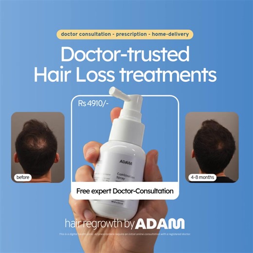 Seeking a more powerful fix for hair loss? Adam’s Combination Spray mixes two clinically-proven ingredients to stop hair from thinning and help it grow back. It works by boosting blood flow to deliver more nutrients and oxygen to your hair roots, while blocking the hormone that shrinks follicles. Clinical studies demonstrate that this combination therapy achieves greater improvements in hair density and growth compared to minoxidil alone. Backed by science, simple to use, and trusted by doctors.