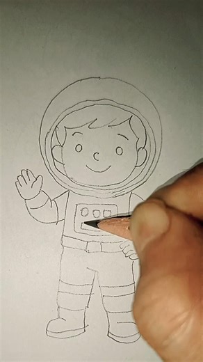 little astronaut sketch #sketch #sketchdrawing #art #draw