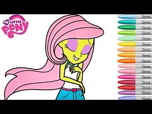 My Little Pony Coloring Book Fluttershy Equestria Girls MLP MLPEG EQG Colouring Pages Rainbow Splash