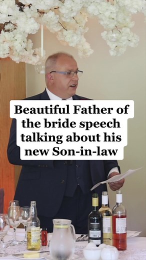 Beautiful speech from the father of the bride talking about his new son in law! #weddingtiktok #ukweddingvideographer #shropshireweddings #jolvideography #foryoupage #ukvideographer #fyp #weddingseason2022 #weddingvideographer💍