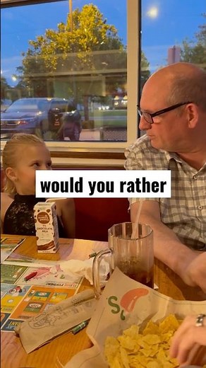 “Would you rather” with grandpa. Bald or pick your boogers 🤣🤣🤣