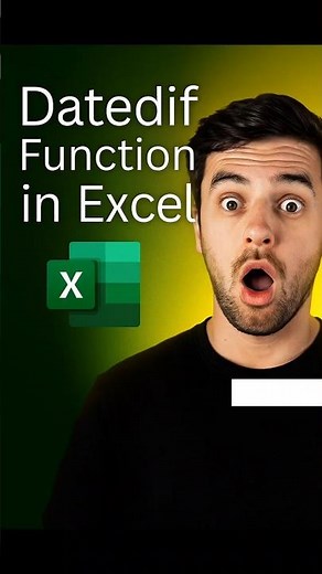 how to Datedif Function in Excel 😎#excel #short