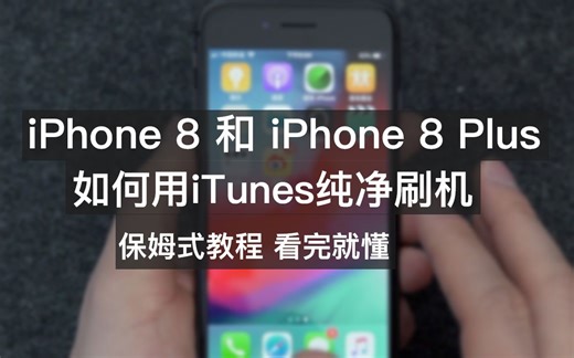 iPhone 8 和 iPhone 8 plus 用户必备教程！DFU模式纯净刷机！