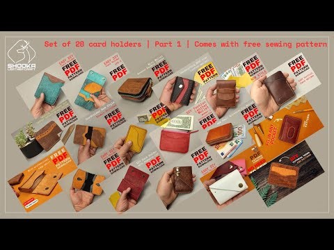 20 Card Holder Tutorial Videos I Made First | Free Pattern to Make | Part 1