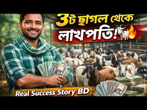 🐐 ৩টা ছাগল থেকে লাখ টাকা! 💰 Goat Farming Success BD