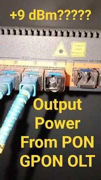 OPTICAL OUTPUT FORM A PON OF GPON OLT #syrotech #gpon #olt #PON #power