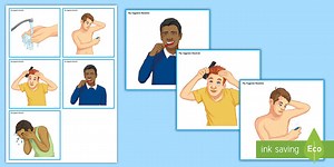 Hygiene Routine Board Information Cards