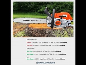 Stihl MS271 FarmBoss Bar Chain Upgrade