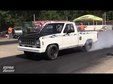 V8 Ford Ranger Drag Racing Outlaw Street Cars at Kil Kare