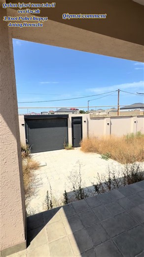 Binə atçılıq qəsəbəsi 4 otaqlı hovuzlu ev — 3.8 sot paket kupça