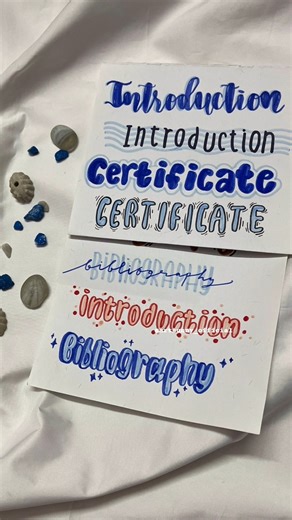 Aesthetic heading ideas for projects 🦢✨#shorts #projectideas#study #studygram