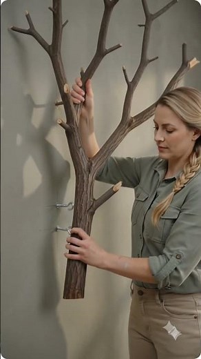 DIY Dried Tree Wall Art Installation | Natural Branch Wall Decor | Boho Home Statement