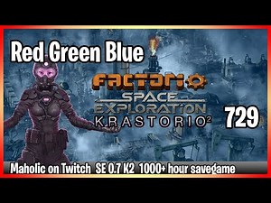 ⚙️Factorio Space Exploration 0.7 & Krastorio 2 Mod✅🏭➡️Red Green Blue Science pack rebuilds x729