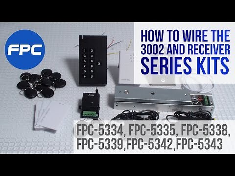How to wire, setup & install a maglock, keypad, exit button, wireless receiver and doorbell