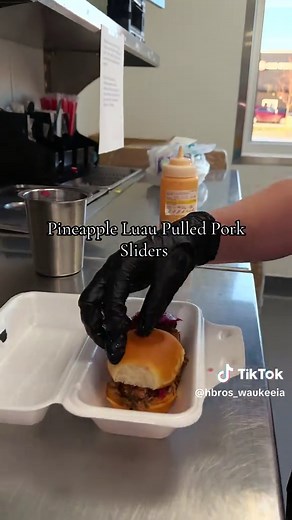 Pineapple Luau Pulled Pork Sliders Recipe