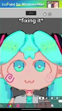 inverted color miku #miku #colors #inverted #colortheory #art #ibispaintx #artist #art #vocaloid