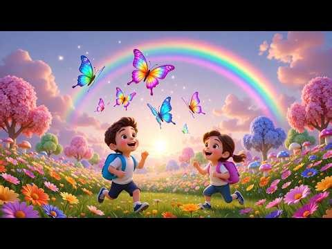 Five Little Purple Butterflies – Flap Flap Flap 🦋 | Fun Kids Songs & Nursery Rhymes
