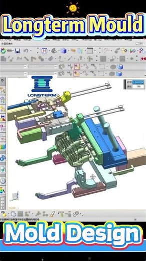 Longterm Mould uses an inclined, rotating core pull mold to solve complex molding challenges. #mold