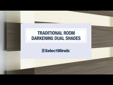 Traditional Room Darkening Dual Shades from SelectBlinds.com