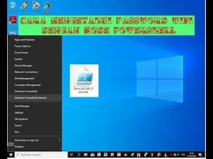 CARA MENGETAHUI PASSWORD WIFI DI KOMPUTER DENGAN KODE POWERSHELL
