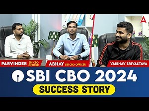 SBI CBO 2024 Success Story | SBI CBO Topper's Interview | SBI CBO 2024