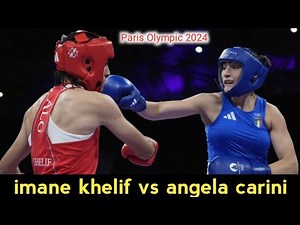 Angela carini vs Imane khelif highlights | Italian boxer walk out of the ring at paris olympic