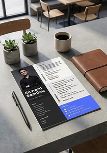 Modèle de CV UI/UX Canva - Design de CV technologique moderne (téléchargement numérique au format A4) - Etsy France