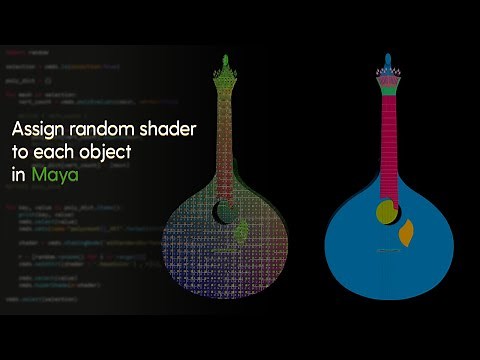 Assign random shader to each object in Maya