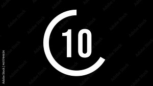 Alpha Channel Countdown Timer With Transparent Background