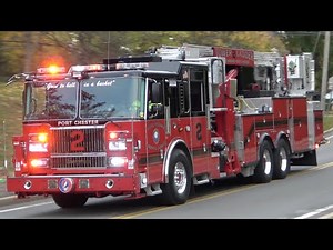 Port Chester FD Engine 64, Engine 60, Rescue 40, Tower Ladder 2, & Ladder 31 Responding