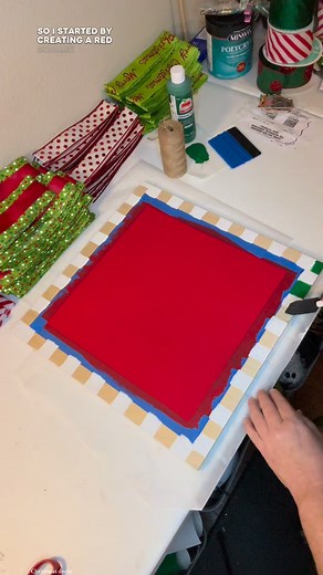 I absolutely adore this #christmas #doorhanger. What other colors could I use to make a sign with this design?! #diydecor #christmasdecor #wreath | JustWreathinAroundTX