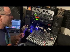 Guitar Rack Effects Parallel Mixing with Analog Mixing Board for Flexible Routing Options