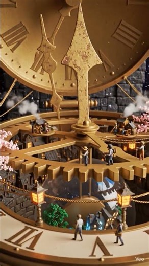 The Chronos Metropolis: A Hidden #miniatureworld #aianimation #ytshorts #viral #niche #trending