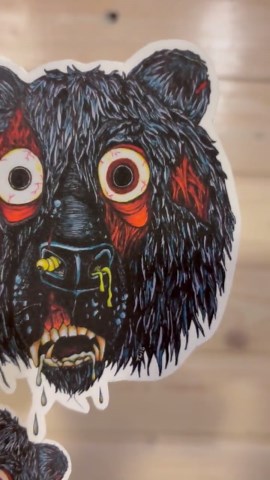 Zombie Bear Sticker - Etsy