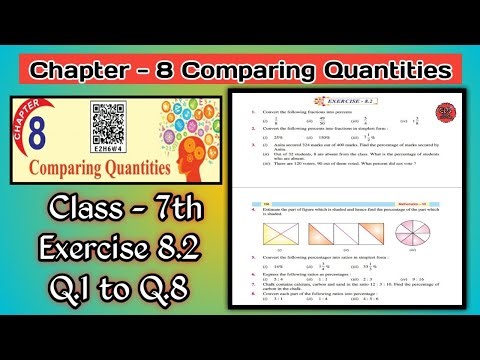 Q.1 to Q.8 | Class 7th | Exercise 8.2 | Math | Chapter 8 | Comparing Quantities | PSEB |