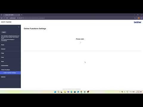 BROTHER DCP-T420W – EWS 이메일 주소 제거 방법