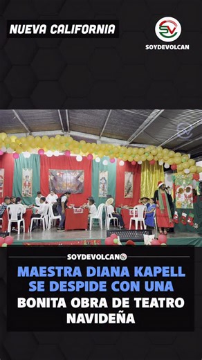 SoydeVolcan on Instagram: "TIERRAS ALTAS, NUEVA CALIFORNIA, despues de 20 años de servicio en la Escuela Nueva California la maestra Diana Kapell se despide para dar paso a su jubilación con una bonita obra de teatro navideña con sus estudiantes del 4to grado. El evento de despedida tuvo una gran cantidad de público quienes disfrutaron de la presentación de los niños en un evento que refleja la vocación de esta maestra que dedicó muchos años a forjar el futuro de nuestra nación. @lucymolinarj"
