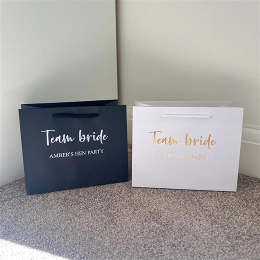 Team Bride Gift Bag, Personalised Hen Party Gift Bag, Bride Tribe Bridesmaid Hen Party Bag - Etsy