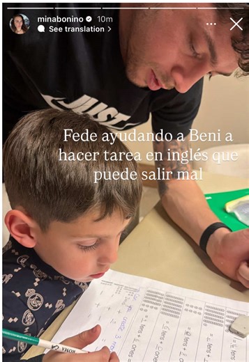 Fede Learning English with Beni: A Fun Journey