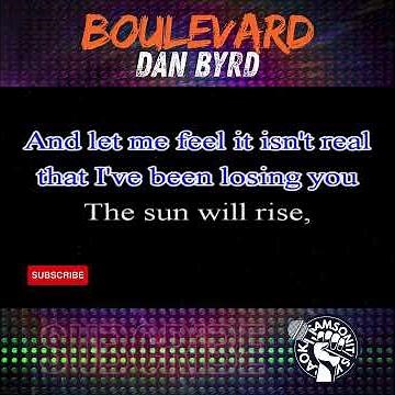 Boulevard KARAOKE Shorts by Dan Byrd 4K HD #hd #karaoke #samsonites #shorts