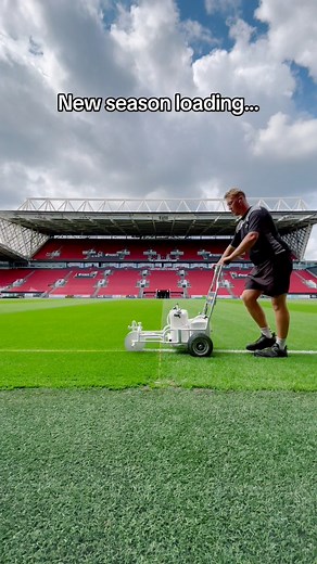 Finishing touches 📐🌱 | Ashton Gate Stadium