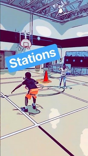 Kindergarten Station Activities in PE Class