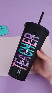 655K views · 6.1K reactions | Craft vinyl tips. If you don't know how to arrange the adhesive vinyl letters perfectly, try cutting and weeding the HTV, don't mirror, place the decals on the HTV and arrange them before transferring. #htvront #htvrontheatpress #htvrontfanscarnival #craftvinyl #Adhesivevinyl #cricut #cricuthacks #cricuttips #giftsforteachers #customtumbler #customgifts #craftvideo #diygifts | HTVRONT | Facebook