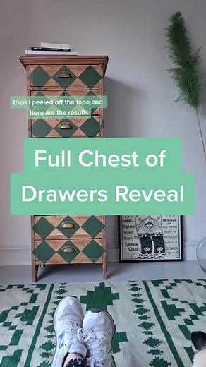 FULL REVEAL with added paint, Just a tiny touch is alright with me and also the person who put their hands in their pockets to buy this, peace ✌ @Chloe, Furniture Artist #fyp #vinterior #farrowandballbeverly #howtopaintwood #howtodecorate #happyhomedesigner #chloekempster #stripwood #upcycledfurniture #secondhandliving