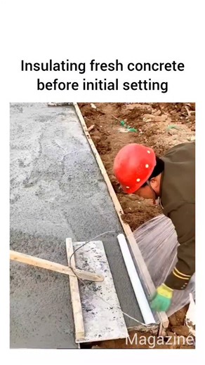 Industrial Magazine | Insulating fresh concrete before its initial setting is important to control the curing process, retain moisture, and prevent rapid... | Instagram